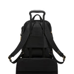 add-a-bag sleeve of black/gold TUMI Voyageur Halsey Backpack