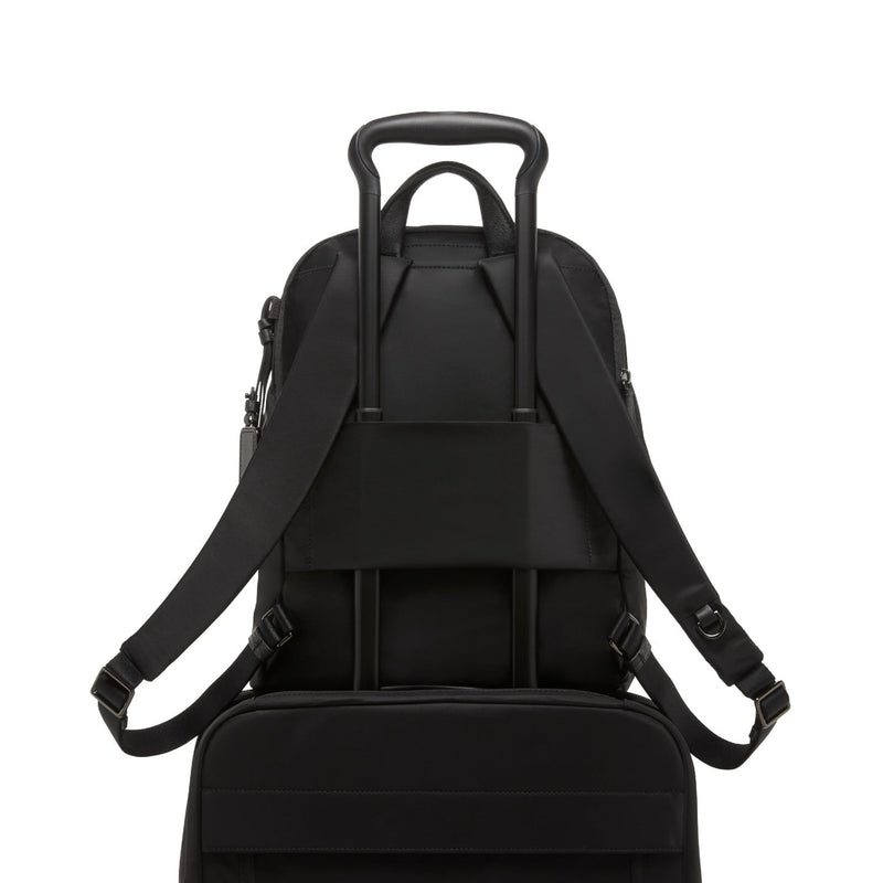 add-a-bag sleeve of black/gunmetal TUMI Voyageur Halsey Backpack