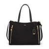 front of black/gold TUMI Voyageur Valetta Large Tote