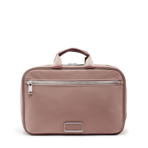 front of light mauve TUMI Voyageur Madeline Cosmetic