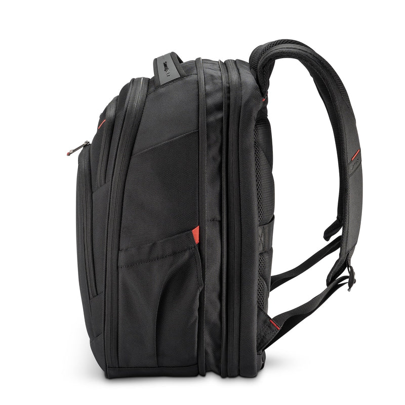 expanded black Samsonite Xenon 4.0 Large Expandable backpack