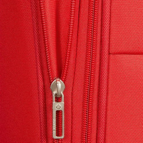 Samsonite Base Boost Large Spinner in Red zippered expansion