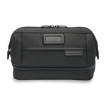 Front of Briggs & Riley Baseline Duo Essentials Kit in black