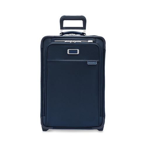 Front of navy Briggs & Riley Baseline Essential 2-Wheel Carry-On
