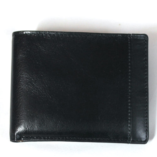 Mancin RFID Wallet with Removable Passcase in Black front