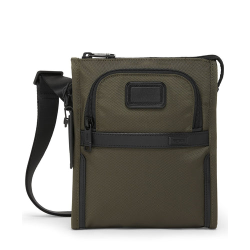 front of olive black Alpha 3 Pocket Bag Small 