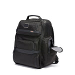 side pocket of black TUMI Alpha Brief Pack