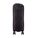 side of dark plum American Tourister Airconic Spinner Carry-On