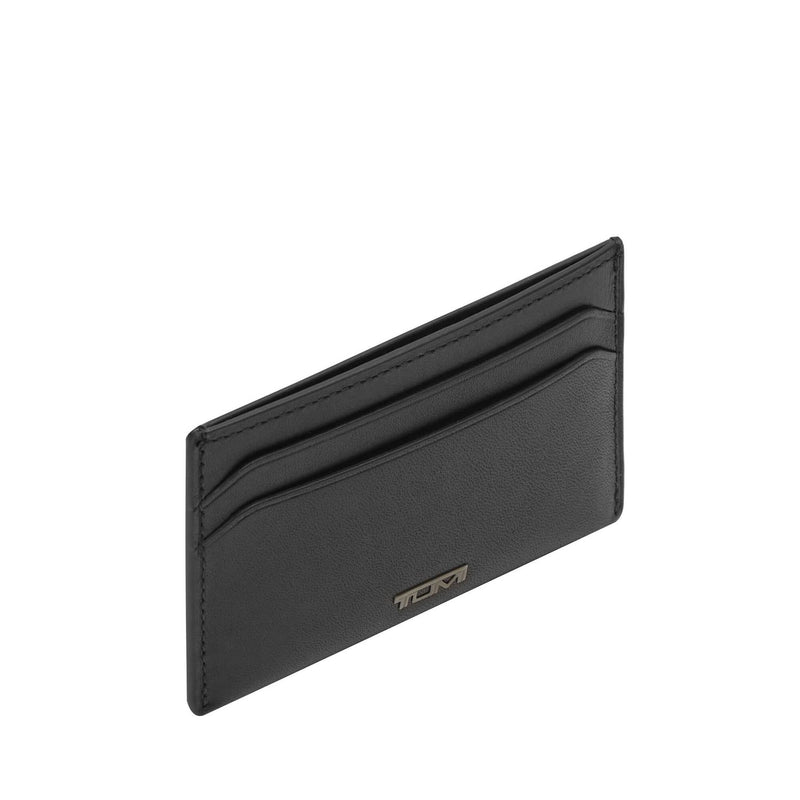 front of black smooth TUMI Nassau Slim Card Case