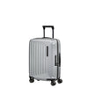 front of matte silver Samsonite Nuon Spinner Carry-on Expandable
