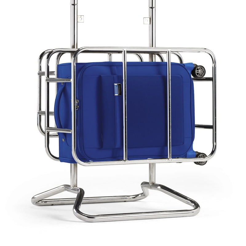 size of nautical blue Samsonite Airea Spinner Carry-On Expandable