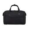 Black Samsonite duffel bag on a white background