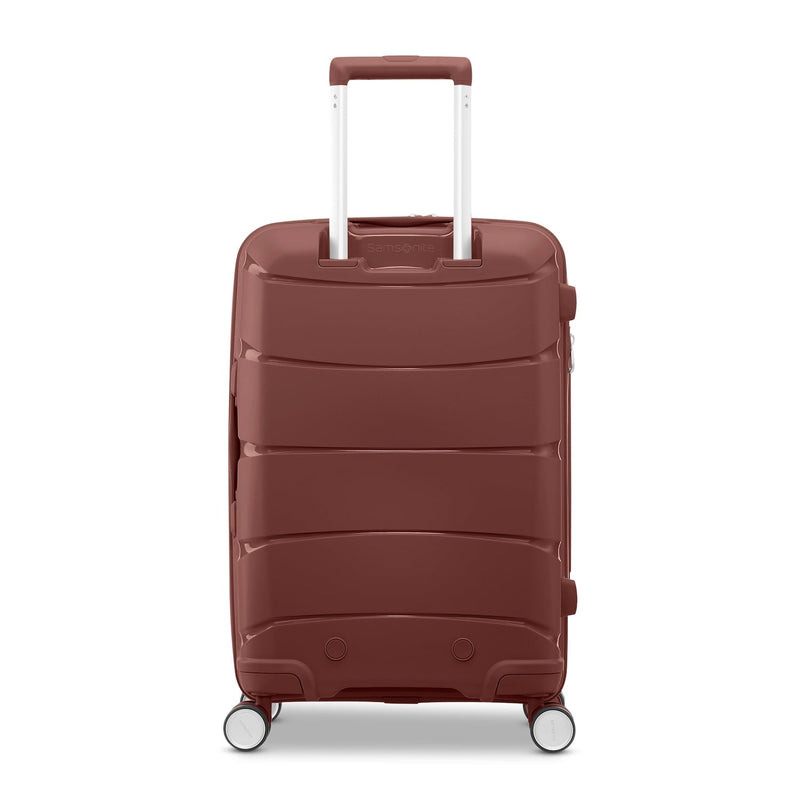 back of mars red Samsonite Outline Pro Carry-On Spinner