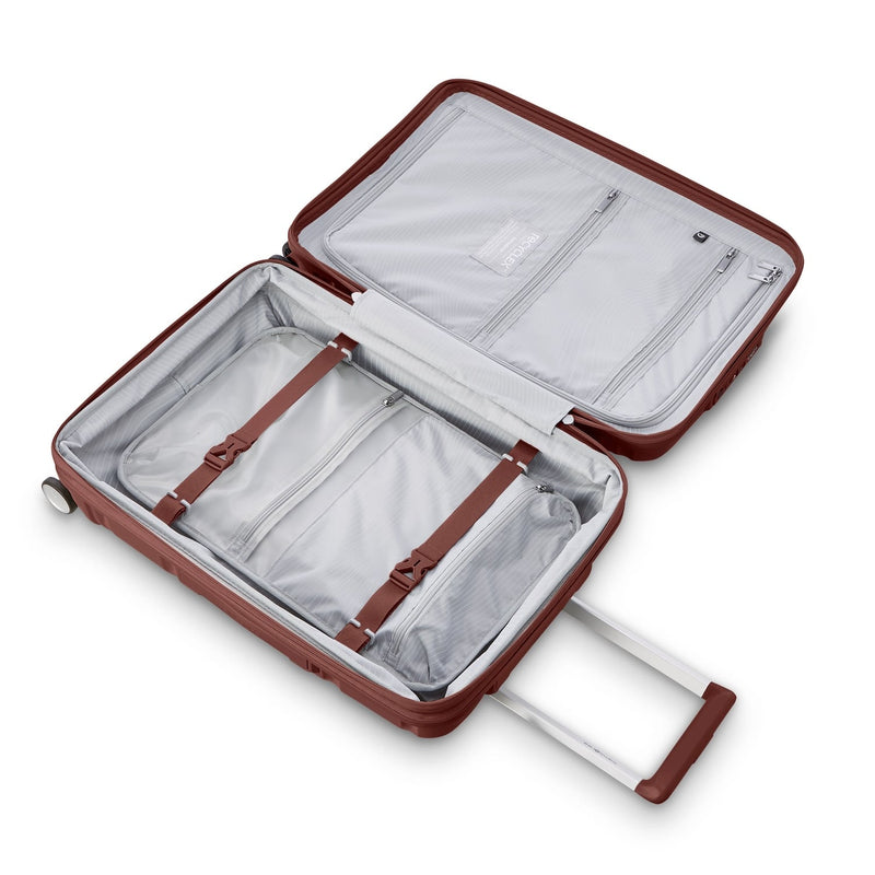 inside of mars red Samsonite Outline Pro Carry-On Spinner