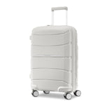 front of stone grey Samsonite Outline Pro Carry-On Spinner