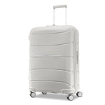 front of stone grey Samsonite Outline Pro Medium Spinner