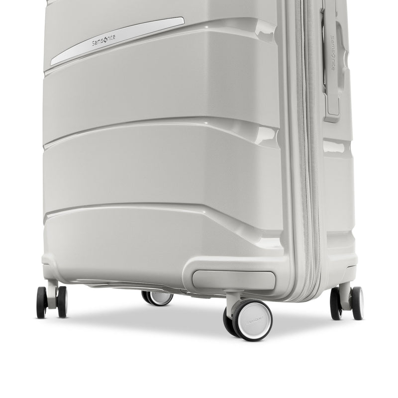 wheels of stone grey Samsonite Outline Pro Large Spinner