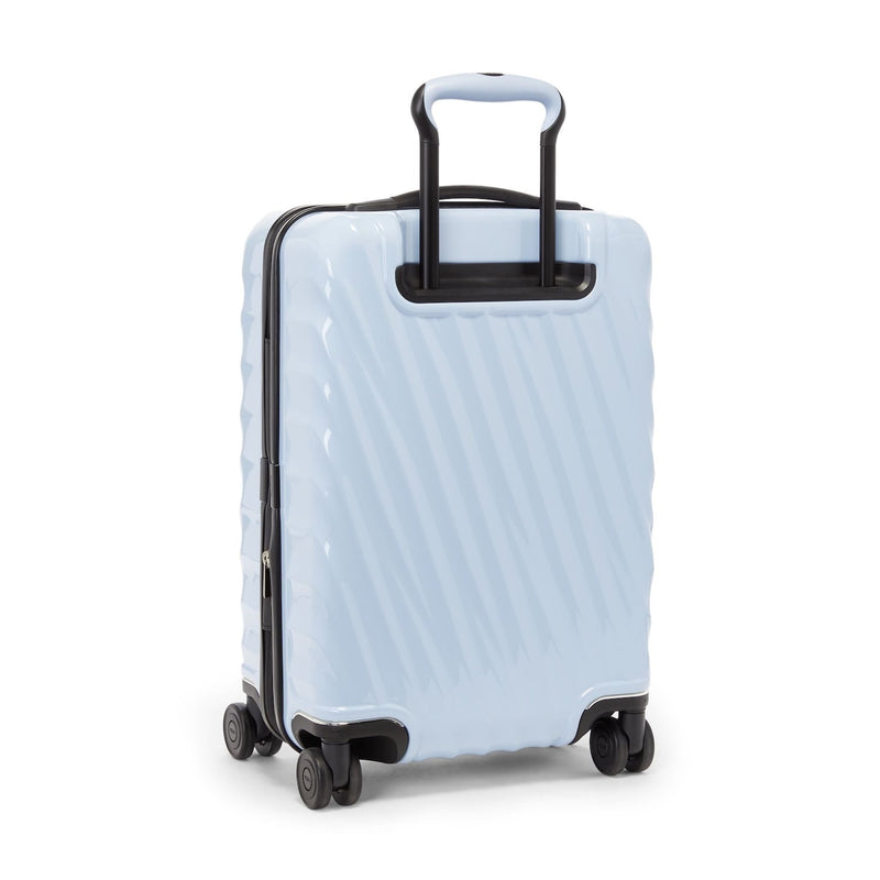 back of halogen blue TUMI 19 Degree PC International Expandable Carry-On