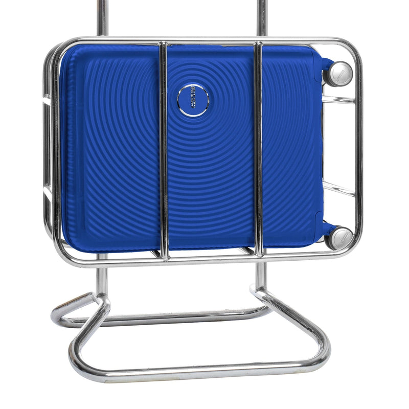size of cobalt blue American Tourister Curio Spinner Carry-On Expandable