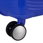 wheels of cobalt blue American Tourister Curio Spinner Carry-On Expandable