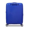 back of cobalt blue American Tourister Curio Spinner Carry-On Expandable