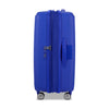 expanded cobalt blue American Tourister Curio Spinner Medium Expandable