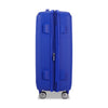 side of cobalt blue American Tourister Curio Spinner Medium Expandable