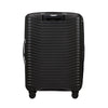 back of black Samsonite Upscape Spinner Medium Expandable