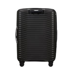 back of black Samsonite Upscape Spinner Medium Expandable