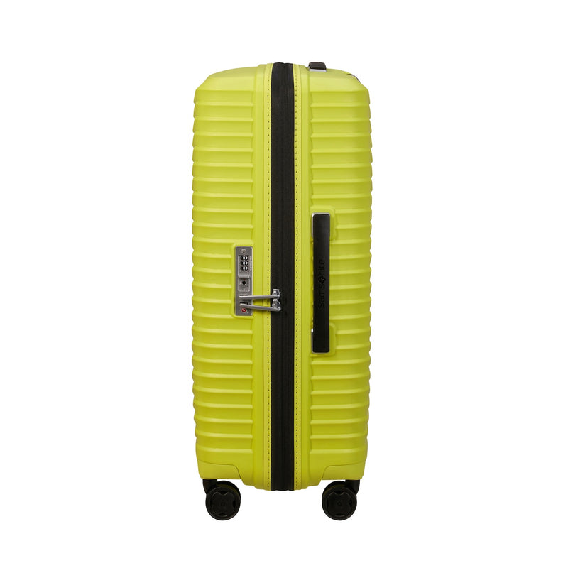 side of lime Samsonite Upscape Spinner Medium Expandable