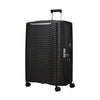 front of black Samsonite Upscape Spinner Large Expandable