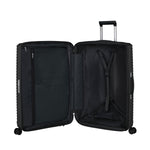 inside of black Samsonite Upscape Spinner Large Expandable