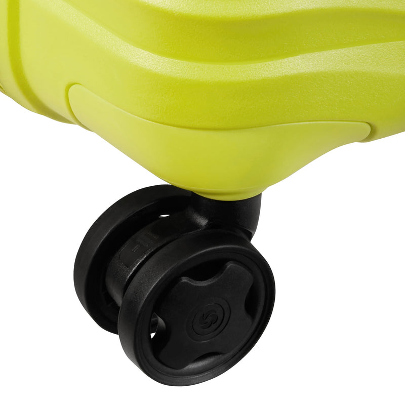 wheels of lime Samsonite Upscape Spinner Large Expandable