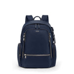 front of indigo TUMI Voyageur Celina Backpack