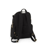 back of black/gold TUMI Voyageur Celina Backpack
