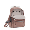 inside of light mauve TUMI Voyageur Celina Backpack