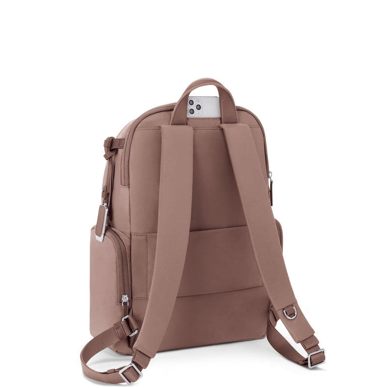 back of light mauve TUMI Voyageur Celina Backpack