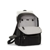 inside of black/gunmetal TUMI Voyageur Celina Backpack