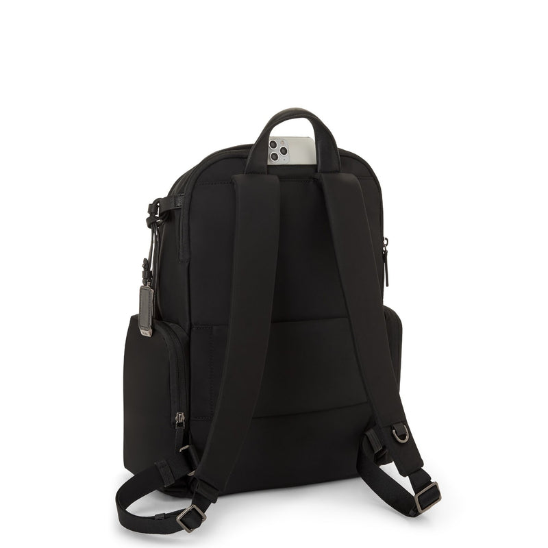 back of black/gunmetal TUMI Voyageur Celina Backpack