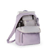 inside of lavender TUMI Voyageur Halsey Backpack