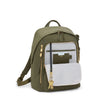 front pocket of olive TUMI Voyageur Halsey Backpack