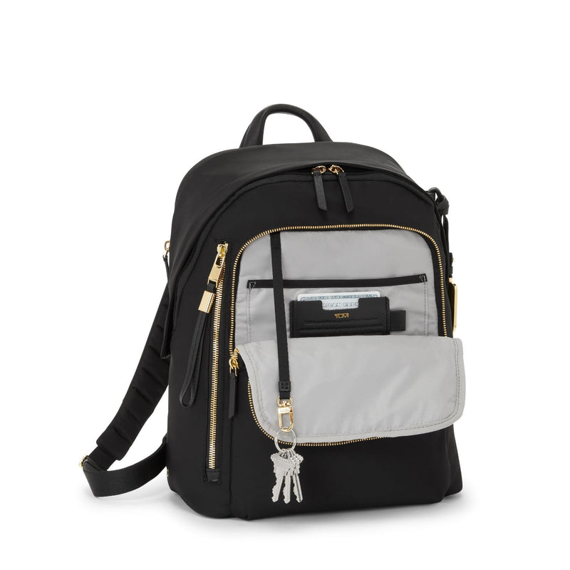 key leash of black/gold TUMI Voyageur Halsey Backpack