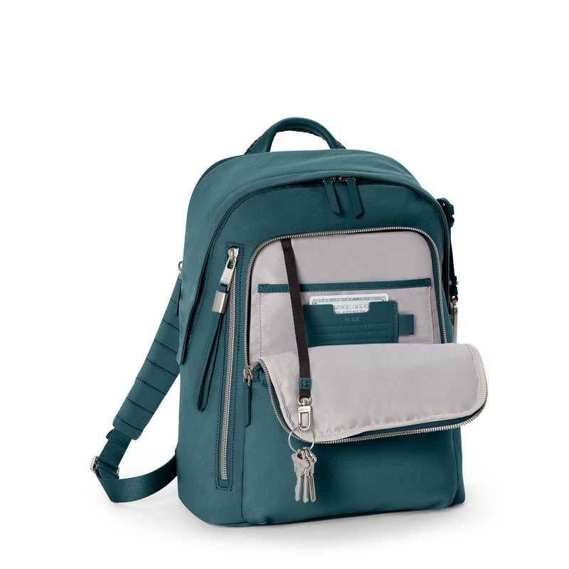 front pocket of lagoon TUMI Voyageur Halsey Backpack