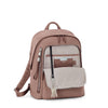 front pocket of light mauve TUMI Voyageur Halsey Backpack