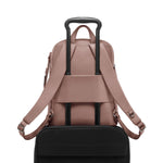 back of light mauve TUMI Voyageur Halsey Backpack