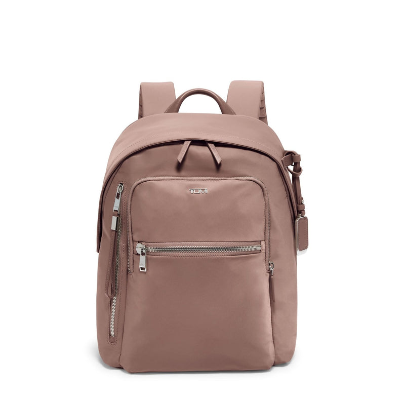 front of light mauve TUMI Voyageur Halsey Backpack