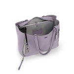 inside of lavender TUMI Voyageur Valetta Large Tote