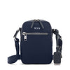 front of indigo TUMI Voyageur Persia Crossbody