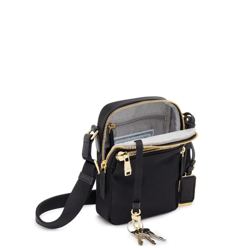 key leash of black/gold TUMI Voyageur Persia Crossbody