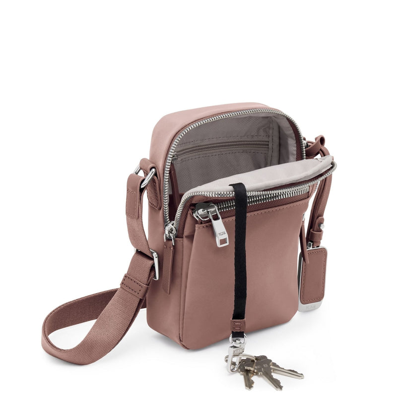 key leash of light mauve TUMI Voyageur Persia Crossbody